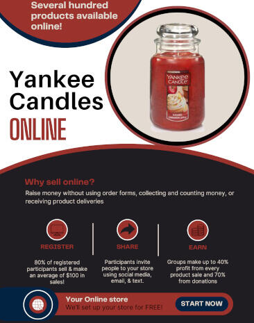 Yankee Candles Online Fundraiser