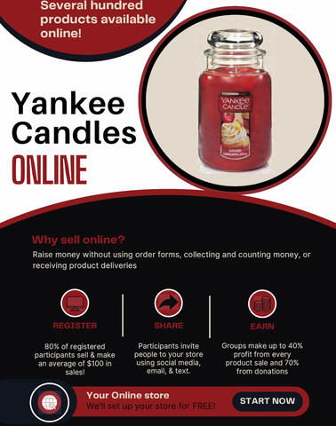 Yankee Candles Online Fundraiser