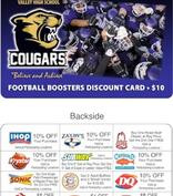 Football Booster Discount Card