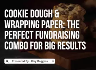 Cookie Dough & Wrapping Paper Fundraisers