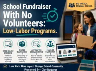 school fundraiser with no volunteers