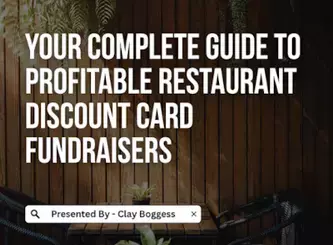 Restaurant Discount Card Fundraisers