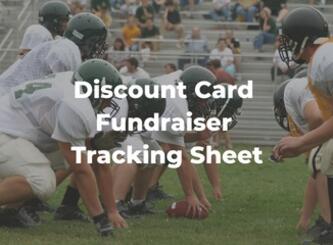 Discount Card Fundraiser Tracking Sheet