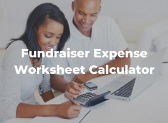 Fundraiser Expense Worksheet Calculator