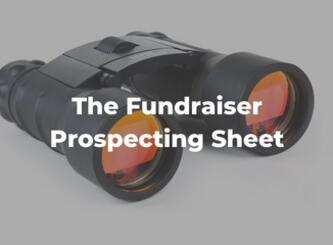 The Fundraiser Prospecting Sheet