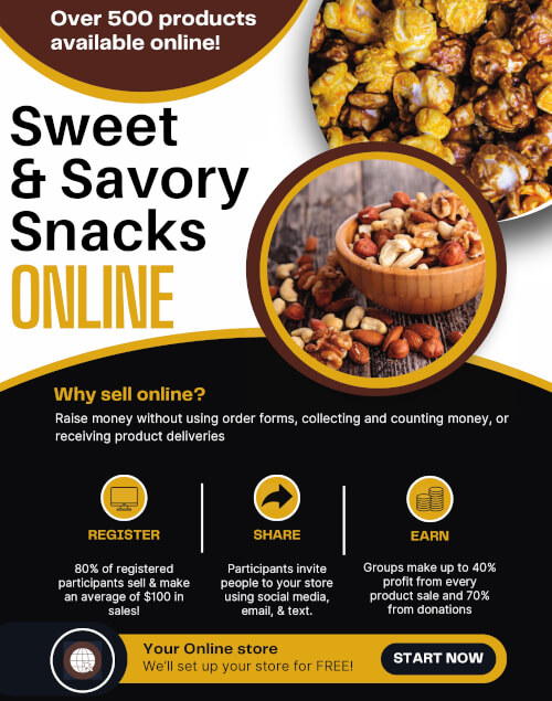 Sweet & Savory Snacks Online Fundraiser
