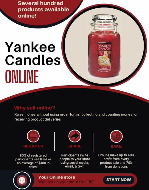 Yankee Candles Online Fundraiser